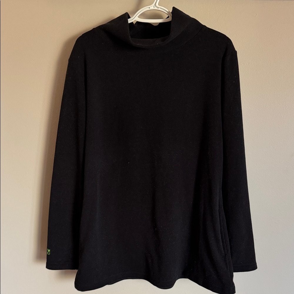 Dudley Stephens Black Long Sleeve Tunic length top size XL